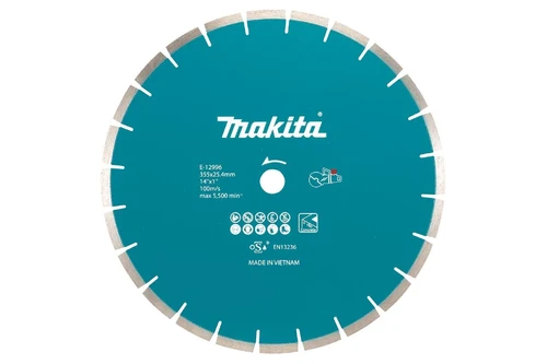 Premium Blades 355mm Diamond Wheel Segmented (E-12996) E-12996 355mm x 2.8mm x 25.4mm Diamond Wheel Segmented CE001G EK7301 EK7651H