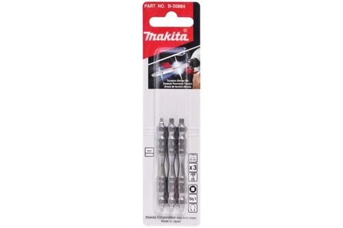 Elite & Performance screwdriver bits Elite Torsion double-ended screwdriver bits - Square head B-20884 SQ1 65mm Blister 3pk