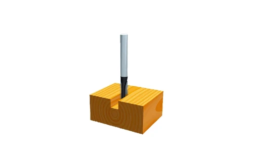 Router Cutters TCT Straight Cutter (One Flute) - 1/4&quot; &amp; 1/2&quot; Shaft - imperial D-01286 1/4 Straight TCT Bit 1/4 2-3/8 1 30000